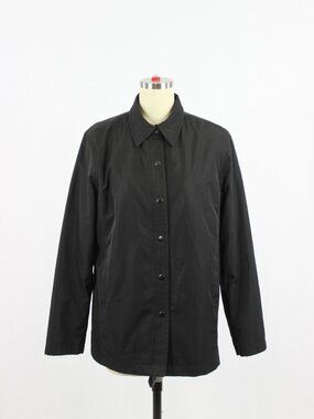 Vintage 00's GAP Black Polyester Slim Fit Coach Jacket, Size M